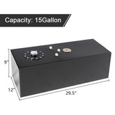 15 Gallon Polished Aluminum Drift Fuel Cell Air Tank with Level Sensor_2